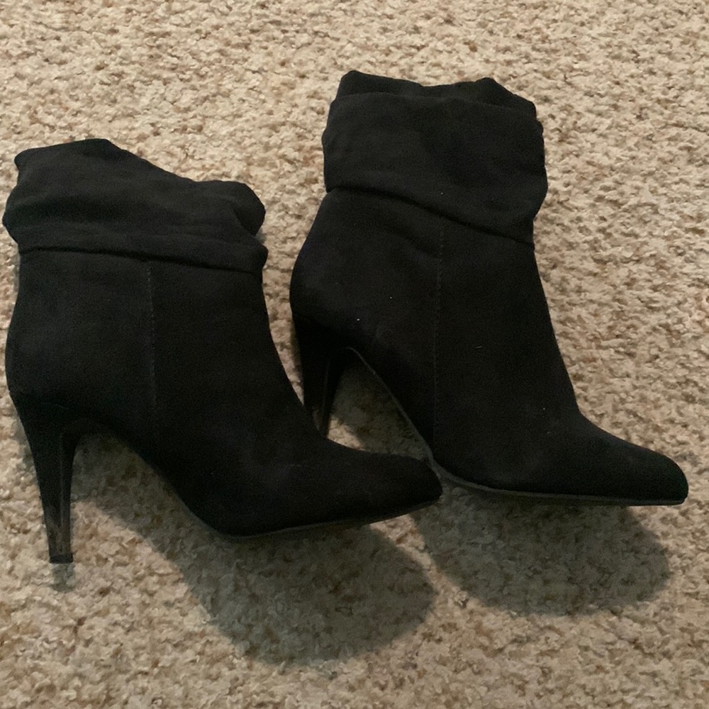 Candies Ankle Booties, black, size 6
